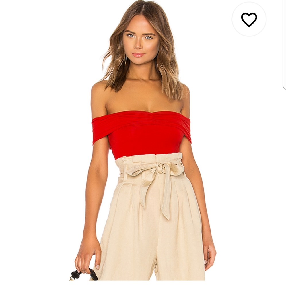 Lovers + Friends Off Shoulder bodysuit